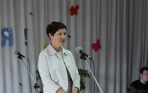 Торжественное собрание на швейной фабрике "Престиж", Луганск, 9 июня 2016 года
