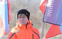 Торжественное открытие стелы на въезде в Дебальцево, 18 февраля 2016 года