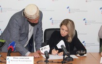 Russian lawmaker Poklonskaya plays role in LPR’s first full-length film Militiawoman, October 4, 2018
