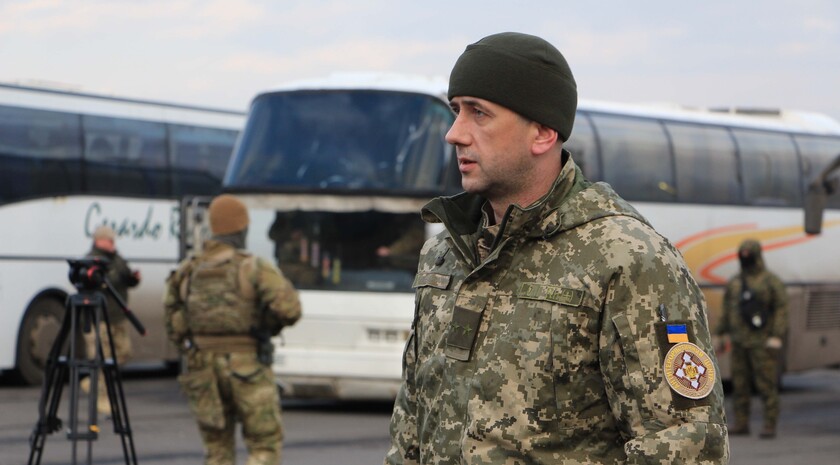 The prisoner exchange between Donbass Republics and Ukraine; Mayorsk checkpoint, 27 December 2017