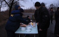 The prisoner exchange between Donbass Republics and Ukraine; Mayorsk checkpoint, 27 December 2017