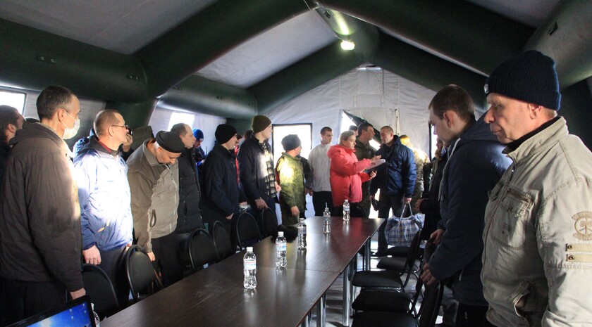 The prisoner exchange between Donbass Republics and Ukraine; Mayorsk checkpoint, 27 December 2017