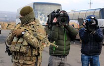 The prisoner exchange between Donbass Republics and Ukraine; Mayorsk checkpoint, 27 December 2017