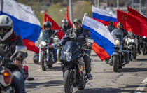 Мотопробег в честь открытия очередного мотосезона, Луганск, 24 апреля 2021 года