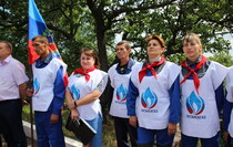 Торжественная церемония запуска газа в селе Адрианополь, Перевальский район, 10 июля 2019 года