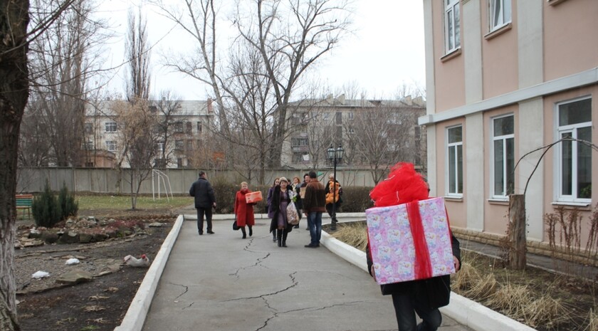 Открытие учебно-реабилитационного центра для слепых детей, Луганск, 2 марта 2017 года