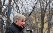 Митинг в поддержку требования глав ЛНР и ДНР к Киеву прекратить блокаду Донбасса, Луганск, 28 февраля 2017