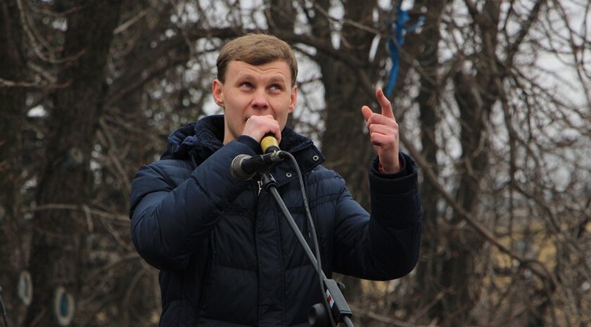 Митинг в поддержку требования глав ЛНР и ДНР к Киеву прекратить блокаду Донбасса, Луганск, 28 февраля 2017