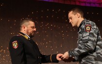 Торжественное собрание, посвященное 25-летию создания отряда "Беркут", Луганск, 16 января 2017 года