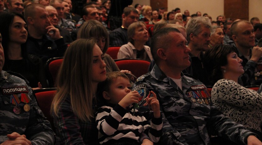 Торжественное собрание, посвященное 25-летию создания отряда "Беркут", Луганск, 16 января 2017 года