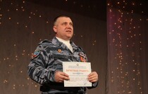 Торжественное собрание, посвященное 25-летию создания отряда "Беркут", Луганск, 16 января 2017 года
