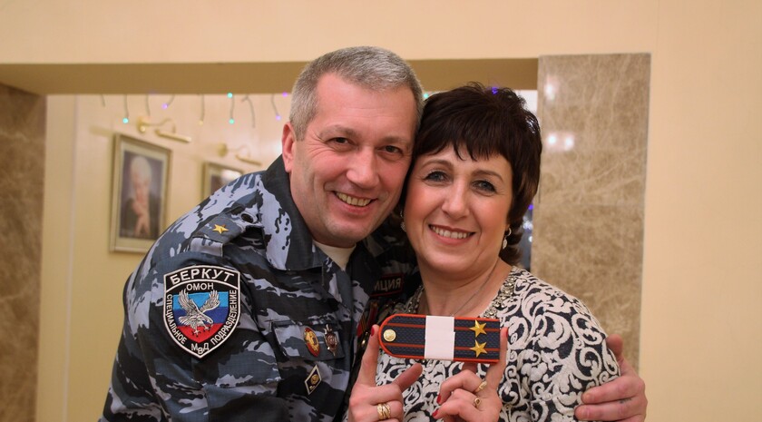 Торжественное собрание, посвященное 25-летию создания отряда "Беркут", Луганск, 16 января 2017 года