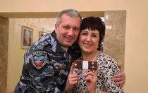 Торжественное собрание, посвященное 25-летию создания отряда "Беркут", Луганск, 16 января 2017 года