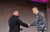 Торжественное собрание, посвященное 25-летию создания отряда "Беркут", Луганск, 16 января 2017 года