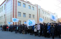 Митинг, посвященный 215-й годовщине со дня рождения Владимира Даля, Луганск, 22 ноября 2016 года