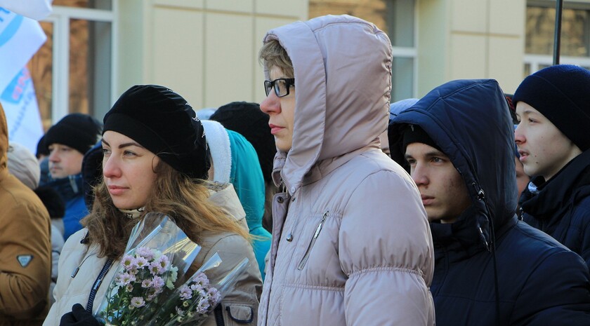 Митинг, посвященный 215-й годовщине со дня рождения Владимира Даля, Луганск, 22 ноября 2016 года