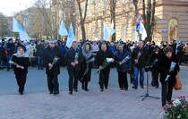 Митинг, посвященный 215-й годовщине со дня рождения Владимира Даля, Луганск, 22 ноября 2016 года