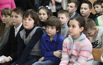 Урок мужества в луганской школе №19, Луганск, 19 февраля 2016 года