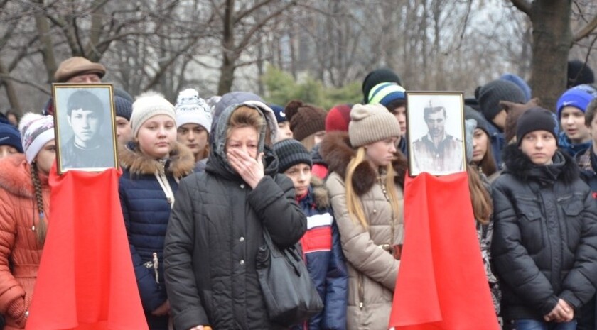 Митинг, посвященный 27-й годовщине вывода советских войск из Афганистана, Ровеньки, 15 февраля 2016 года