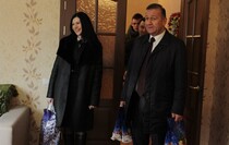 Посещение супругой главы ЛНР Ларисой Плотницкой детских домов семейного типа, Луганск, 18 декабря 2015 года