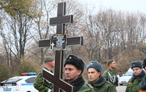 Похороны Героя Советского Союза Ивана Малько, Луганск, 5 ноября 2015 года