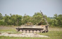 Испытание установки разминирование "Змей Горыныч" под Луганском, 27 мая 2015 года 
