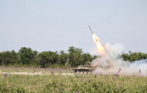 Испытание установки разминирование "Змей Горыныч" под Луганском, 27 мая 2015 года 
