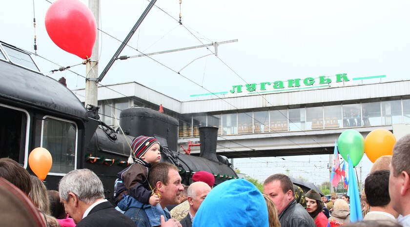 "Паровоз Победы" прибыл в Луганск