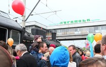 "Паровоз Победы" прибыл в Луганск