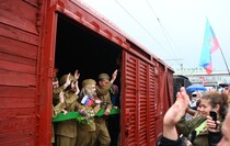 "Паровоз Победы" прибыл в Луганск