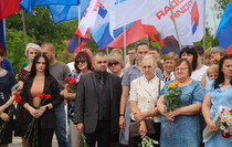 Митинг-реквием памяти журналистов ВГТРК Игоря Корнелюка и Антона Волошина, Металлист, 17 июня 2021 года