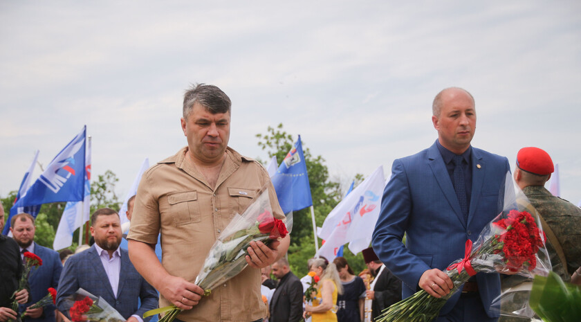 Митинг-реквием памяти журналистов ВГТРК Игоря Корнелюка и Антона Волошина, Металлист, 17 июня 2021 года