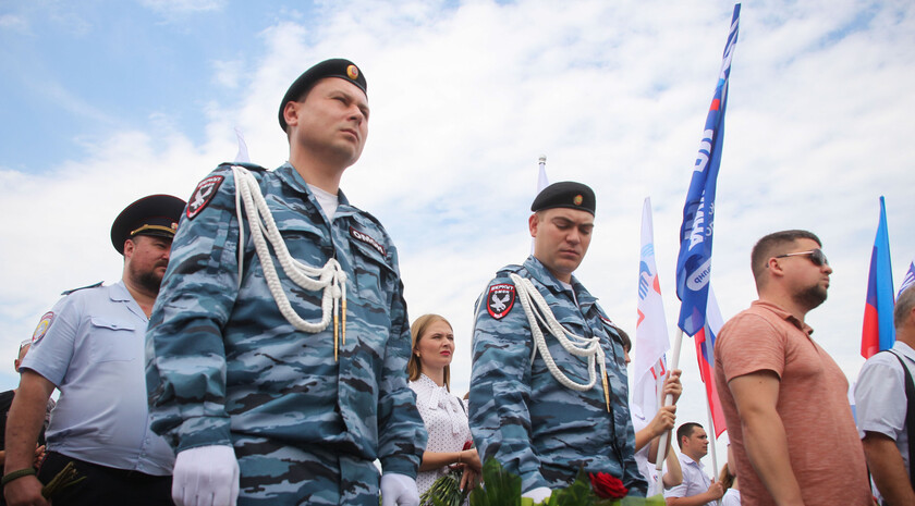 Митинг-реквием памяти журналистов ВГТРК Игоря Корнелюка и Антона Волошина, Металлист, 17 июня 2021 года