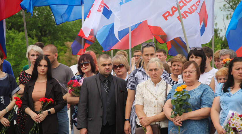 Митинг-реквием памяти журналистов ВГТРК Игоря Корнелюка и Антона Волошина, Металлист, 17 июня 2021 года