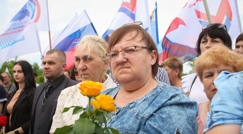 Митинг-реквием памяти журналистов ВГТРК Игоря Корнелюка и Антона Волошина, Металлист, 17 июня 2021 года