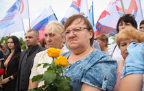 Митинг-реквием памяти журналистов ВГТРК Игоря Корнелюка и Антона Волошина, Металлист, 17 июня 2021 года