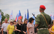 Митинг-реквием памяти журналистов ВГТРК Игоря Корнелюка и Антона Волошина, Металлист, 17 июня 2021 года