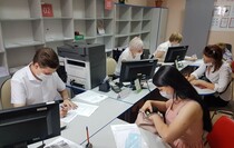 LPR residents receive their SNILS numbers in Russia, Gukovo, July 2, 2021