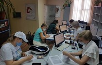 LPR residents receive their SNILS numbers in Russia, Gukovo, July 2, 2021