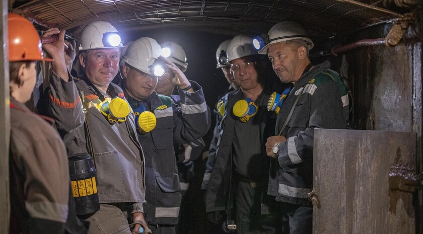 Nikolaya Barakova mine launches new coal face, Krasnodon, July 23, 2021