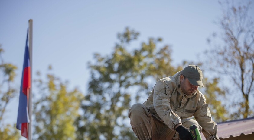 Демонтаж пунктов таможенного контроля на границе между ЛНР и ДНР, Чернухино, 1 октября 2021 года