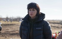 Церемония перезахоронения останков 115 жертв ВСУ в районе поселка Видное, Луганск, 11 ноября 2021 года