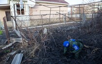 Последствия обстрела села Николаевка со стороны ВСУ, 30 ноября 2021 года