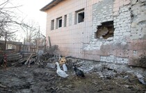 Последствия обстрела села Николаевка со стороны ВСУ, 30 ноября 2021 года