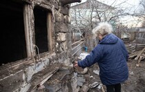 Последствия обстрела села Николаевка со стороны ВСУ, 30 ноября 2021 года