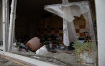 Последствия обстрела села Николаевка со стороны ВСУ, 30 ноября 2021 года