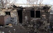 Последствия обстрела села Николаевка со стороны ВСУ, 30 ноября 2021 года