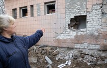 Последствия обстрела села Николаевка со стороны ВСУ, 30 ноября 2021 года