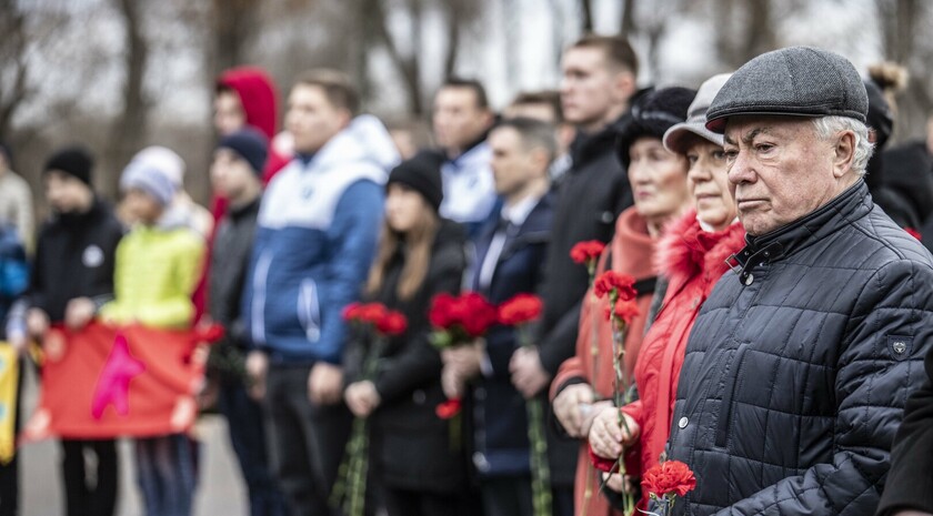 Митинг памяти в День Неизвестного солдата, Луганск, 3 декабря 2021 года