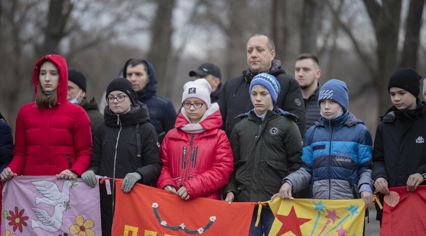 Митинг памяти в День Неизвестного солдата, Луганск, 3 декабря 2021 года